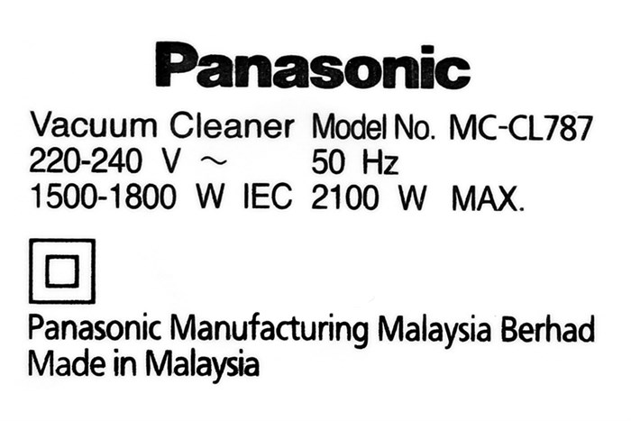 Máy hút bụi dạng hộp Panasonic MC-CL787TN49 Màu Nâu