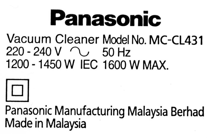 Máy hút bụi dạng hộp Panasonic MC-CL431AN46 Màu Xanh