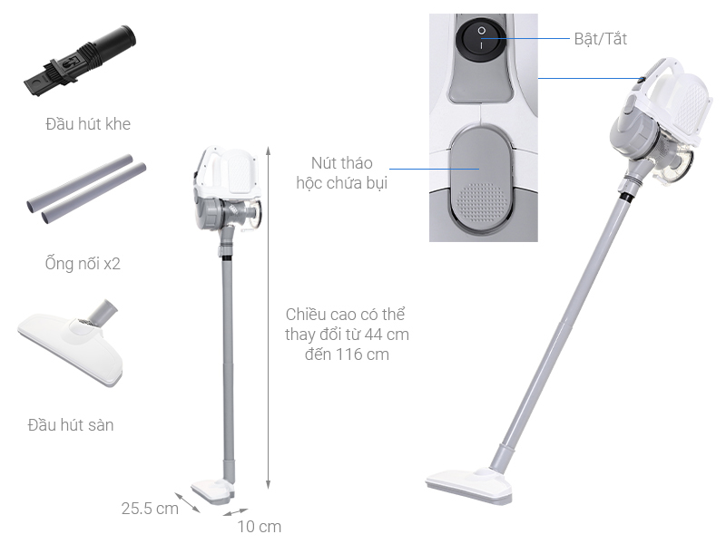 Máy hút bụi cầm tay Mishio MK-249