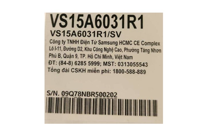 Máy hút bụi không dây Samsung VS15A6031R1/SV Màu Xanh dương nhạt
