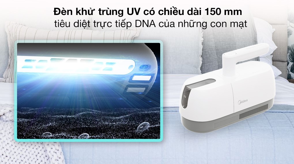 Máy hút bụi đệm giường diệt khuẩn UV Midea MVC-BC5UV