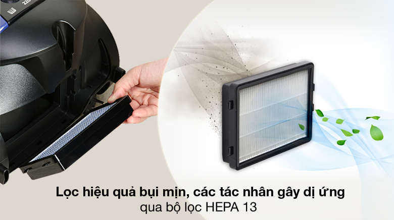 Lọc HEPA 13 - Máy hút bụi Samsung VCC8836V36/XSV