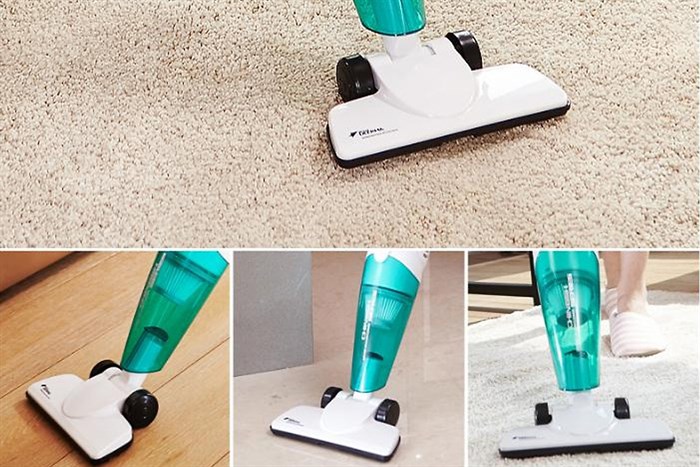 Máy hút bụi cầm tay Deerma DX118C Màu Trắng - Xanh