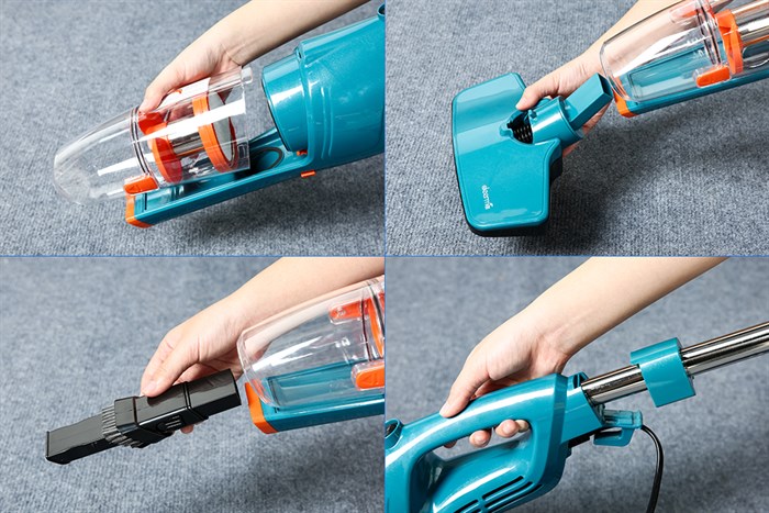 Máy hút bụi cầm tay Deerma DX900 Màu Trắng - Xanh