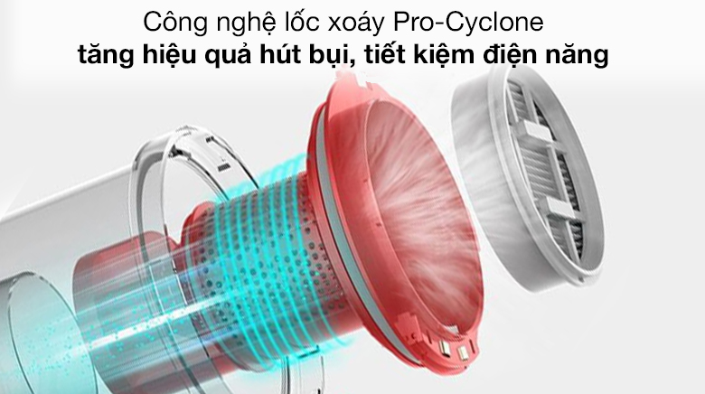 Công nghệ lốc xoáy - Máy hút bụi cầm tay không dây Deerma VC20 PLUS