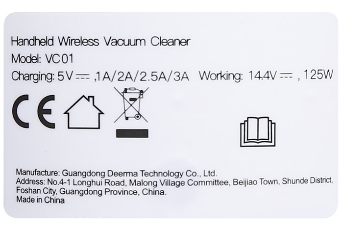 Máy hút bụi không dây Deerma VC01 Màu Trắng