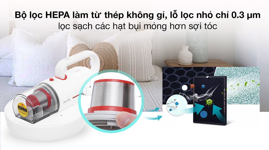Máy hút bụi đệm giường Deerma CM1900
