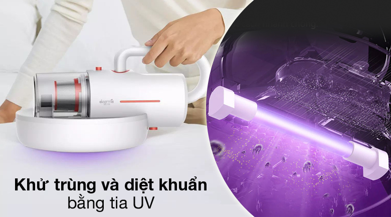Diệt khuẩn UV - Máy hút bụi đệm giường diệt khuẩn UV Deerma CM1900