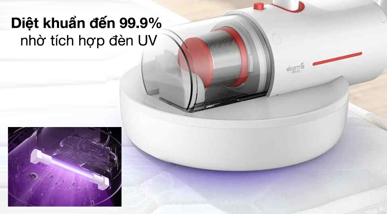 Máy hút bụi đệm giường DEERMA CM1300 - Tiêu diệt đến 99.9% vi khuẩn trên mọi bề mặt với đèn UV tích hợp