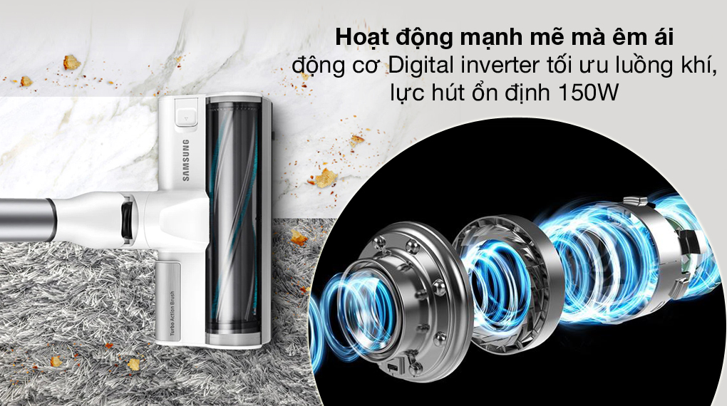 Máy hút bụi không dây Samsung VS15R8544S1/SV
