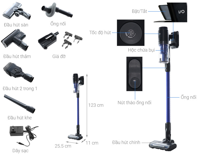 Máy hút bụi không dây Eufy HomeVac S11 Go T2501
