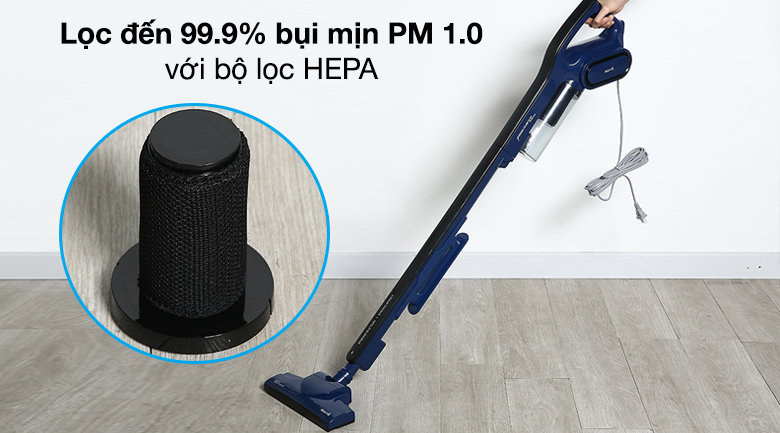 Máy hút bụi cầm tay DEERMA DX810 - Trang bị bộ lọc HEPA lọc đến 99.9% bụi mịn PM 1.0