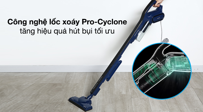 Máy hút bụi cầm tay DEERMA DX810 - Tăng hiệu quả hút bụi với công nghệ lốc xoáy Pro-Cyclone hiện đại