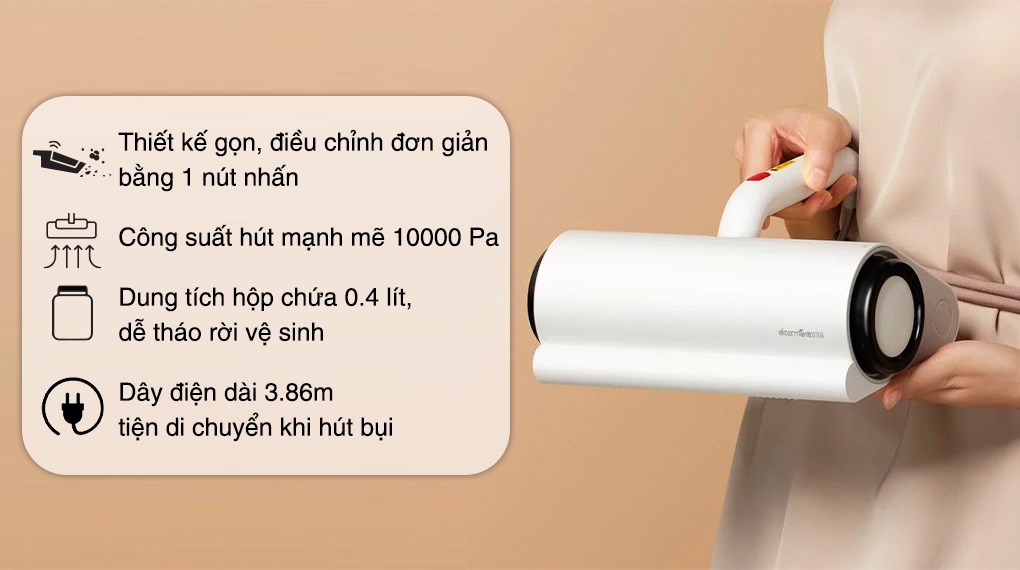 Máy hút bụi đệm giường Deerma CM300