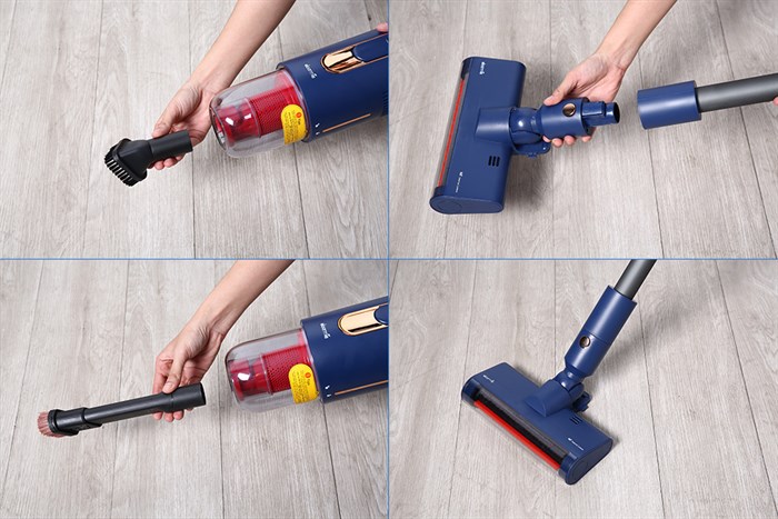 Máy hút bụi không dây Deerma VC811 Màu Xanh Dương