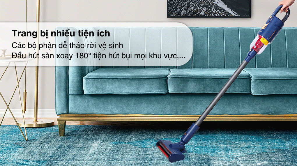 Máy hút bụi cầm tay không dây Deerma VC811 - Tiện ích Máy hút bụi cầm tay không dây Deerma VC811 - Tiện ích