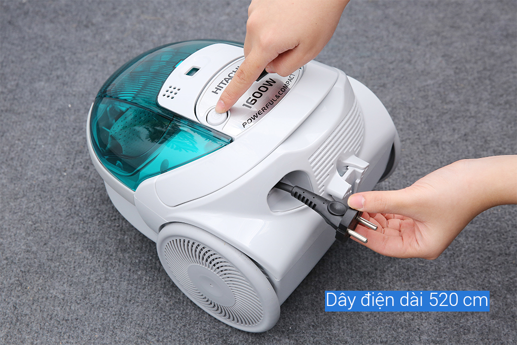 Máy hút bụi dạng hộp Hitachi CV-BF16 GN Màu Xanh lá