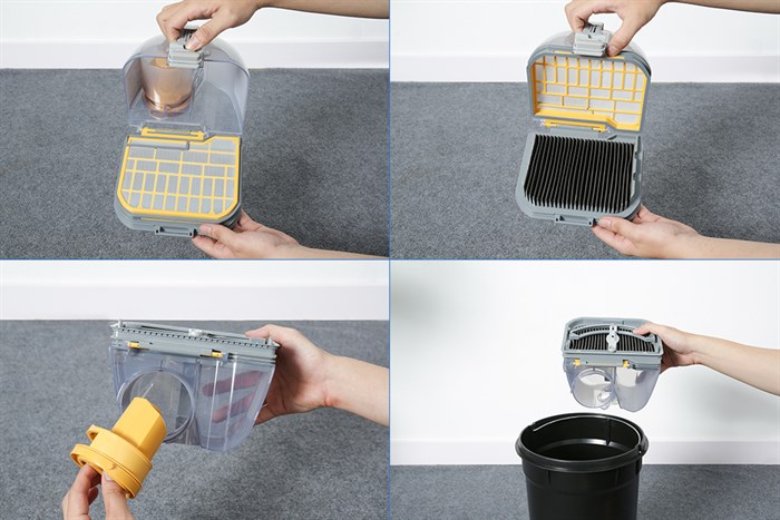 Máy hút bụi dạng hộp Hitachi CV-SU22V RC Màu Xám