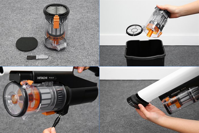 Máy hút bụi không dây Hitachi PV-XL1K WH Màu Trắng - Đen