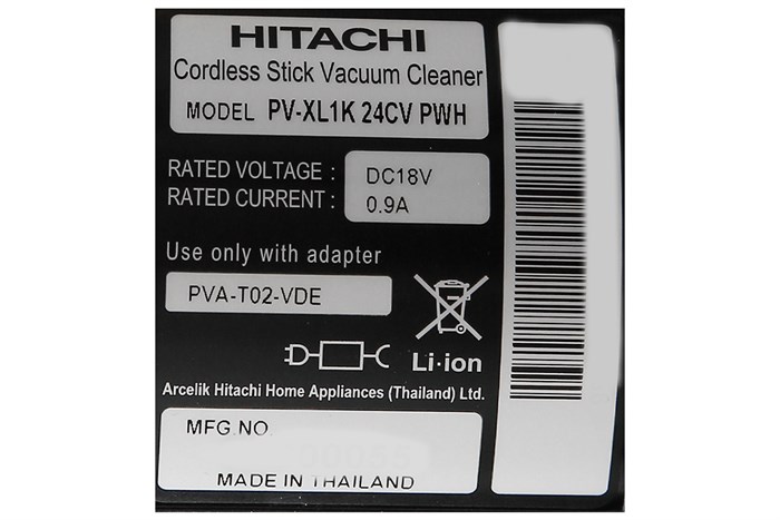 Máy hút bụi không dây Hitachi PV-XL1K WH Màu Trắng - Đen