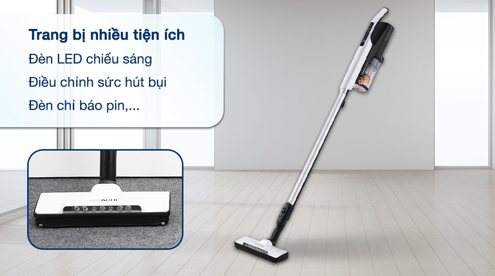 Máy hút bụi không dây Hitachi PV-XL1K WH - Tiện ích 