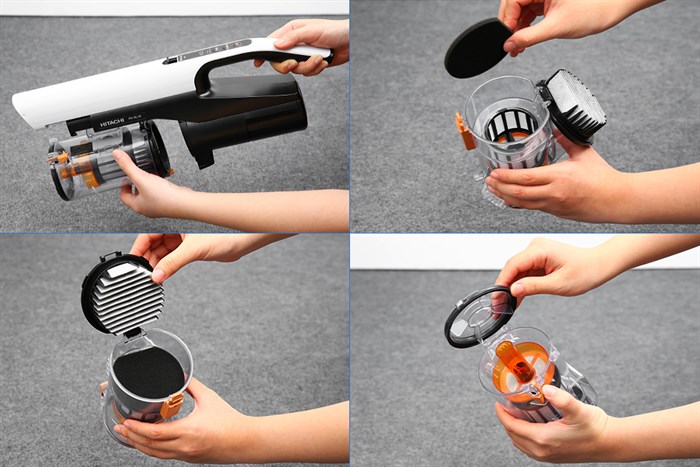 Máy hút bụi không dây Hitachi PV-XL1K WH Màu Trắng - Đen