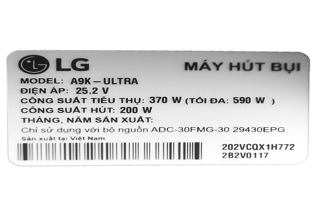 Máy hút bụi cầm tay LG A9K-Ultra