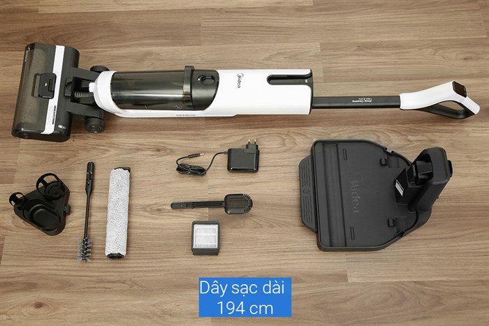 Máy hút bụi lau nhà Midea MWD-X8 Màu Trắng - Đen