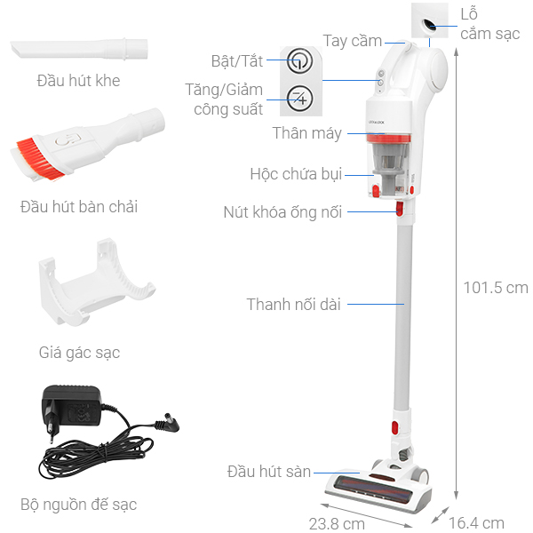 Máy hút bụi không dây Lock&Lock ENV116WHT