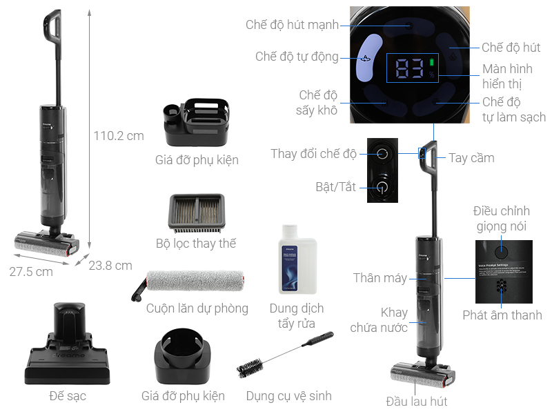 Máy hút bụi lau nhà Dreame H12 Pro