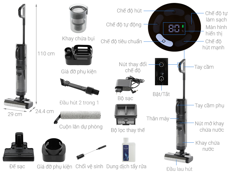 Máy hút bụi không dây Dreame M12