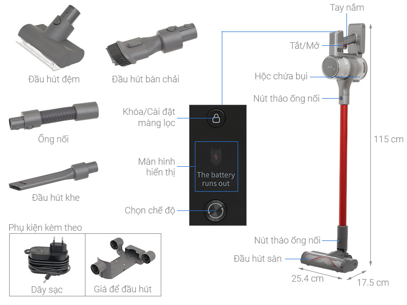 Máy hút bụi không dây Dreame T20