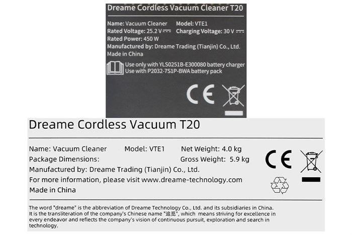 Máy hút bụi không dây Dreame T20 Màu Xám - Đỏ