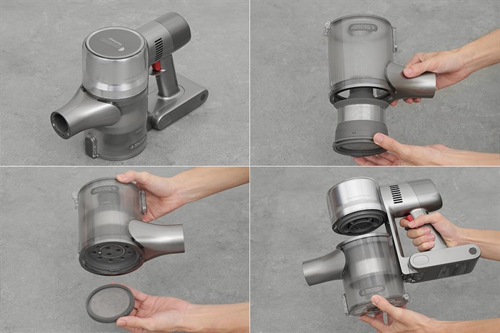 Máy hút bụi không dây Dreame T20 Màu Xám - Đỏ