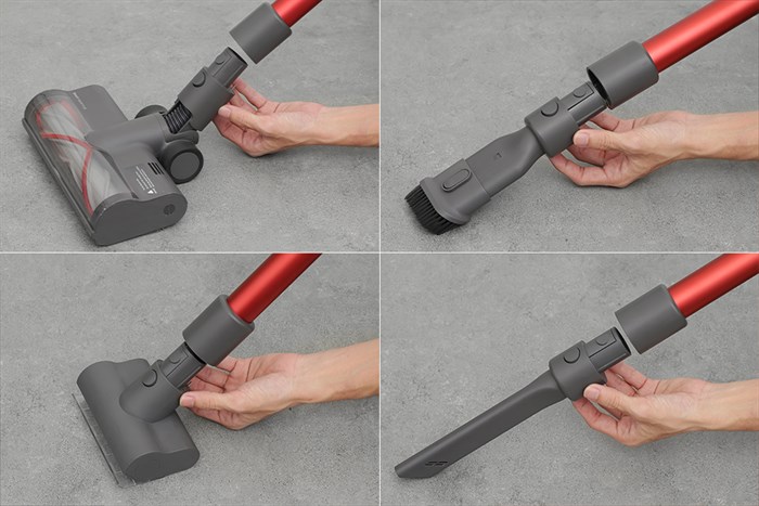 Máy hút bụi không dây Dreame T20 Màu Xám - Đỏ