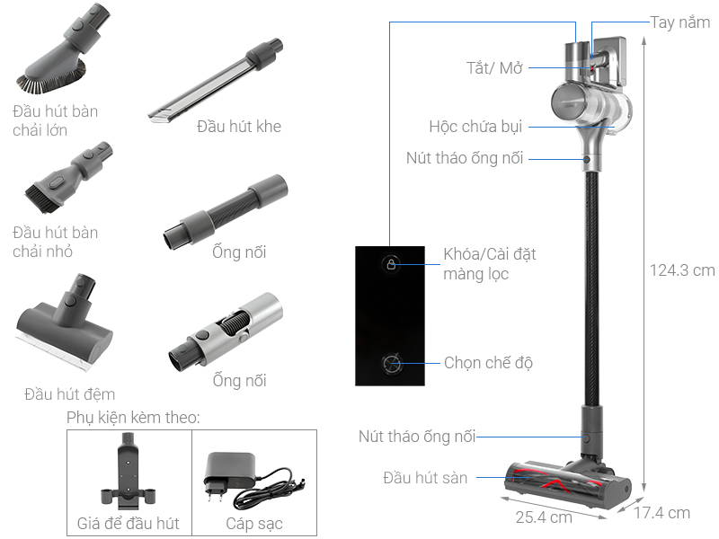 Máy hút bụi không dây Dreame T30