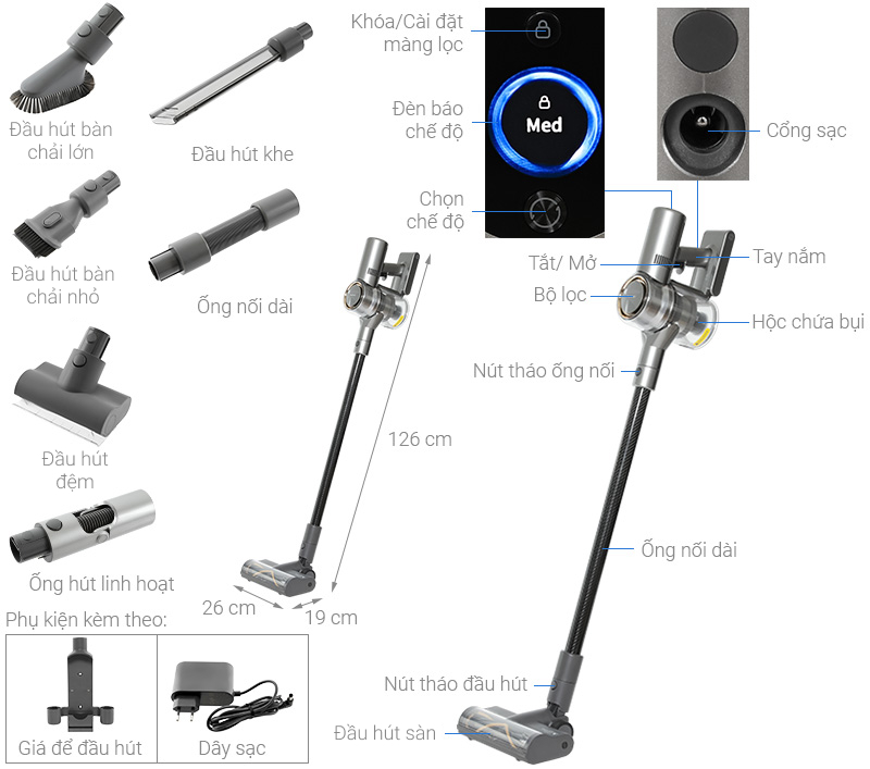 Máy hút bụi không dây Dreame V12 Pro