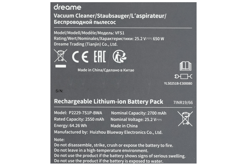 Máy hút bụi không dây Dreame V12 Pro Màu Đen