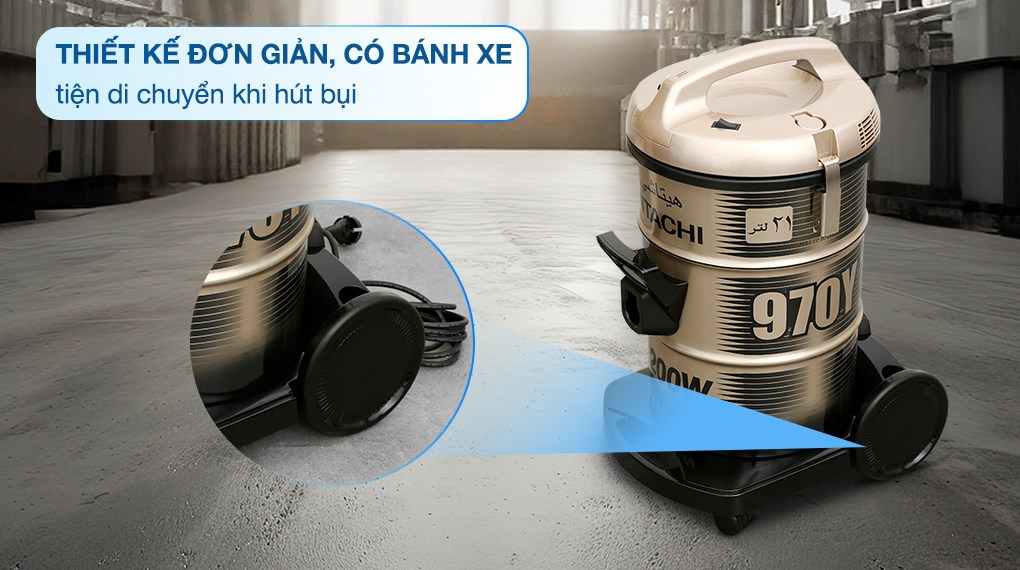 Máy hút bụi công nghiệp Hitachi CV-970Y 24CV TG