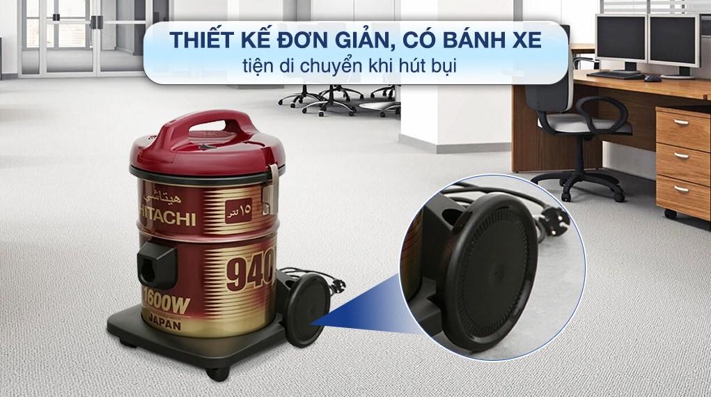 Máy hút bụi công nghiệp Hitachi CV-940Y 24CV WR