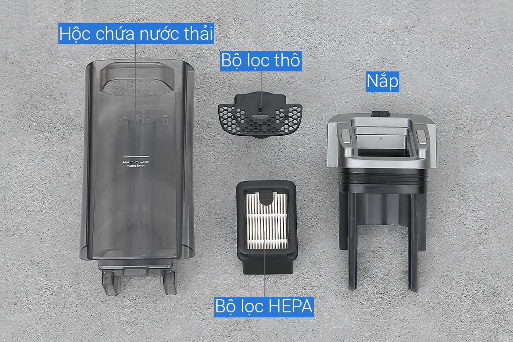 Máy hút bụi lau nhà Uwant X100 Màu Đen