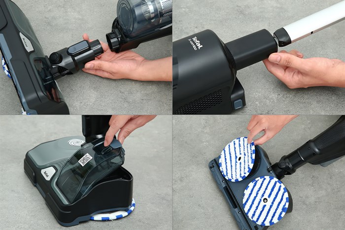 Máy hút bụi lau nhà Tefal X-Combo GF3039KO Màu Đen