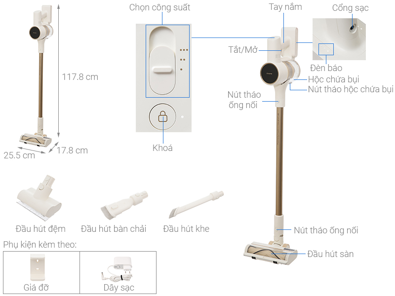 Máy hút bụi không dây Dreame R10