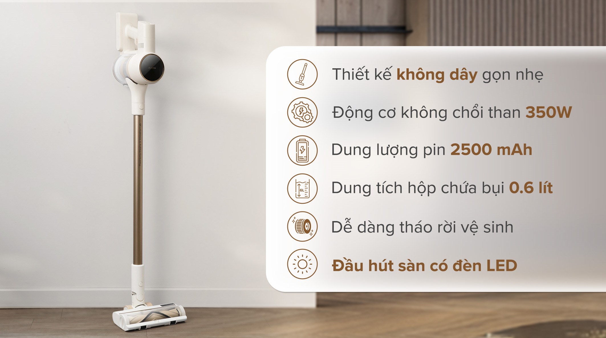 Máy hút bụi không dây Dreame R10