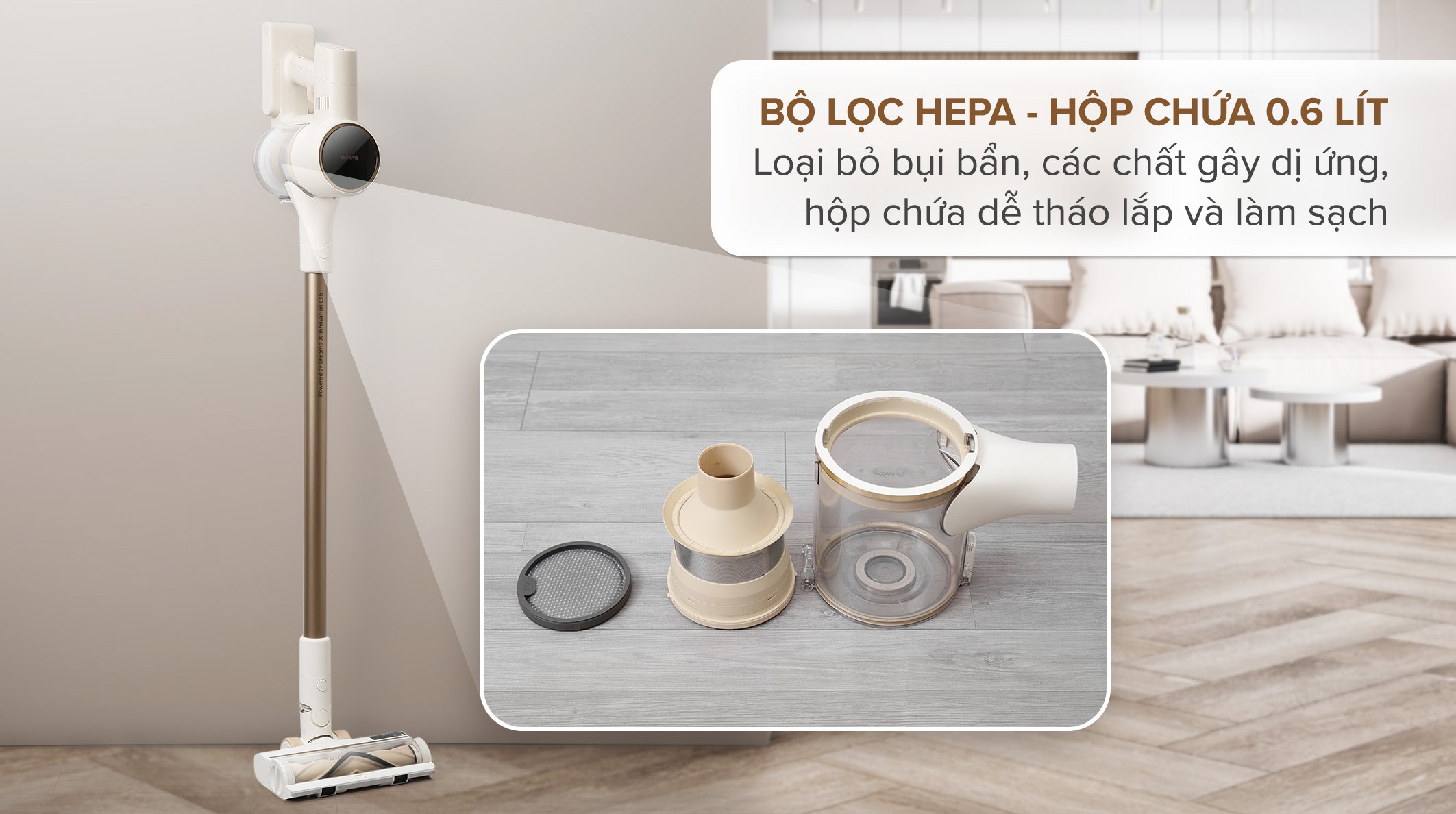 Máy hút bụi không dây Dreame R10