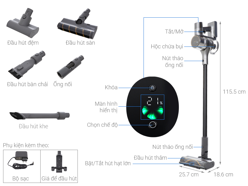 Máy hút bụi không dây Dreame R20