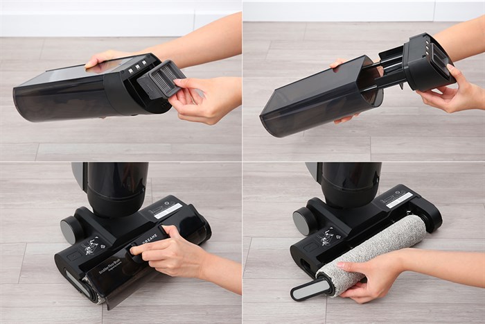 Máy hút bụi lau nhà Dreame H12S AE Màu Đen