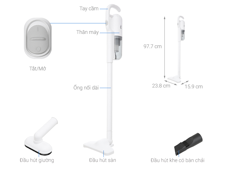 Máy hút bụi cầm tay Bear BVC-B43W1