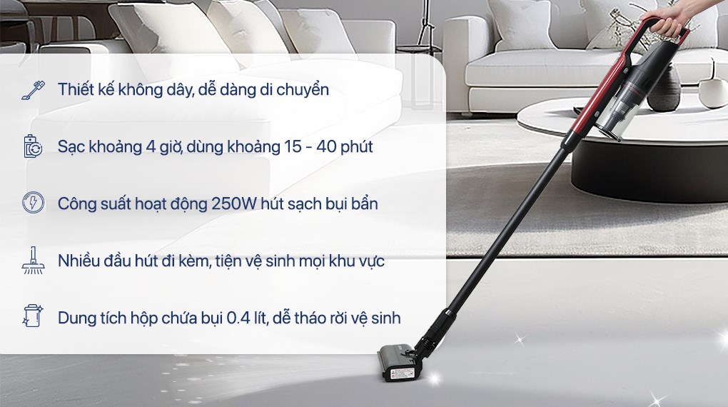 Máy hút bụi không dây Hitachi PV-X95N MRE