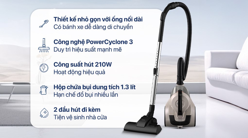 Máy hút bụi dạng hộp Philips XB1012/10